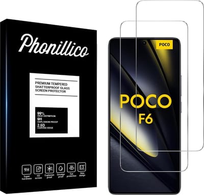 Screenprotector voor Xiaomi Poco F6 5G - 2 stuks Beschermglas van glas Transparante glazen schermbeschermfolie