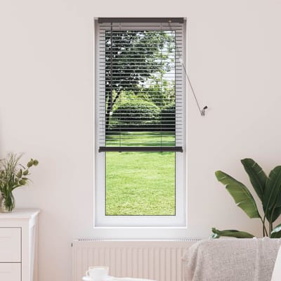 vidaXL - Venetiaanse - jaloezie - Zilvergrijs - 150 - x - 40 - cm - 25 - mm - PVC