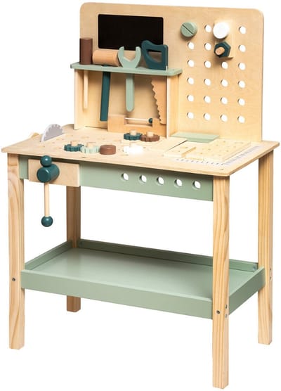 MISOU Werkbank - voor kinderen - Werktafe - Speelgoed - gereedschap - Kinder gereedschap - BUILDY