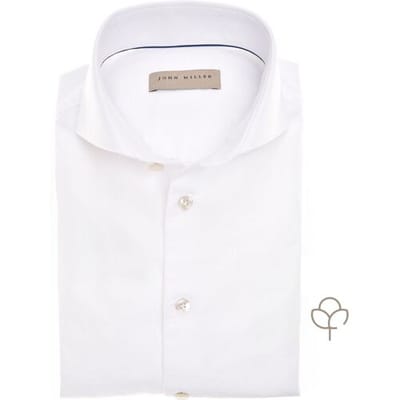 John Miller Overhemd Cutaway Collar Cotton Oxford Wit / male