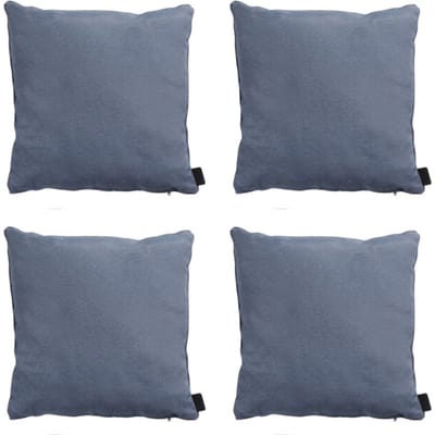 Madison - Sierkussen Panama safier blue - Ca. 45x45 cm - Set van 4