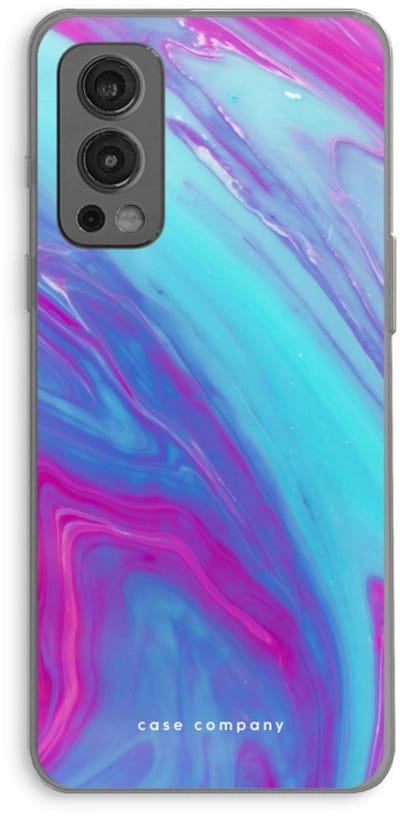 Case Company® - Hoesje geschikt voor OnePlus Nord 2 5G hoesje - Zweverige regenboog - Soft Cover Telefoonhoesje - Bescherming aan alle Kanten en Schermrand