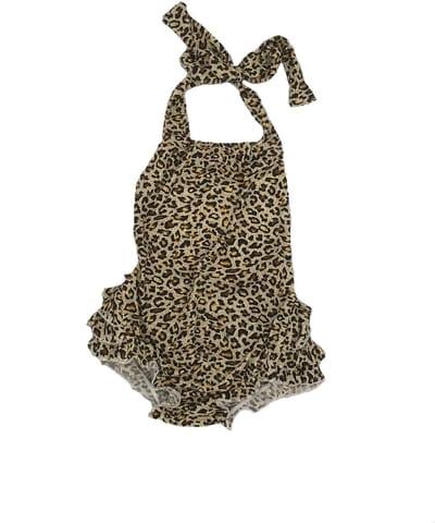 Babyzwempak - Dierenprint - 0-6 Maanden - Supercute - Panterprint -  Kraamkado - Babyshower - Meisje  -  Babybadpak