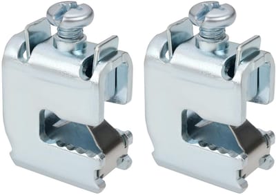 Allecto - Busbar-terminal - 16 mm² - Hoogwaardige staalconstructie - Plat koper 12 x 5 mm - Voor kabels aansluiten - 2 stuks