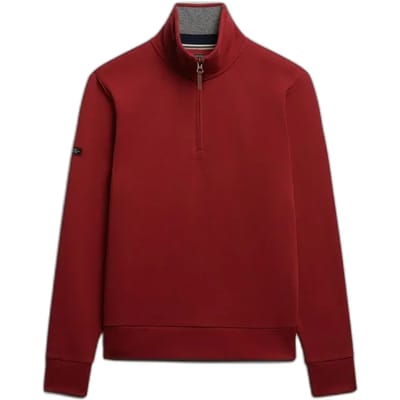 Piqué sweatshirt met ritskraag Superdry Essential