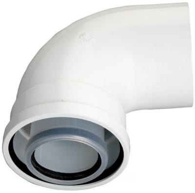 Nefit Bosch Concentrische Bocht 90 Graden d:60/100 - Rookgasafvoer - 7716191084 - 7719002780