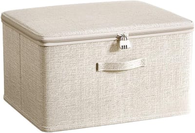 Veilige en afsluitbare opbergdoos voor kleding en speelgoed - 30 x 20 x 14 cm, ideaal voor organisatie en bescherming