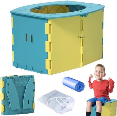 Draagbaar Potje - Draagbaar Potje Voor Kinderen - Potje Voor Kinderen Onderweg - Draagbaar Toilet Voor Kinderen - Potje Voor Onderweg - Draagbaar Toilet Voor Op Reis Met Kinderen - Kinderen - Toilet