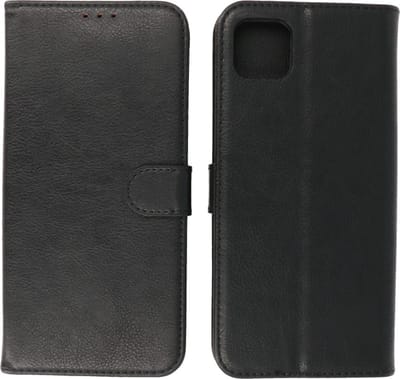 Hoesje Geschikt voor Samsung Galaxy A03 - Book Case Telefoonhoesje - Kaarthouder Portemonnee Hoesje - Wallet Cases - Zwart