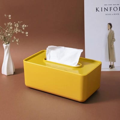 Boîtes à mouchoirs Cute Maiden Porte-serviettes en plastique Maison Chambre Chevet Pompage Papier Boîtes de rangement Cuisine Rangement et organisation
