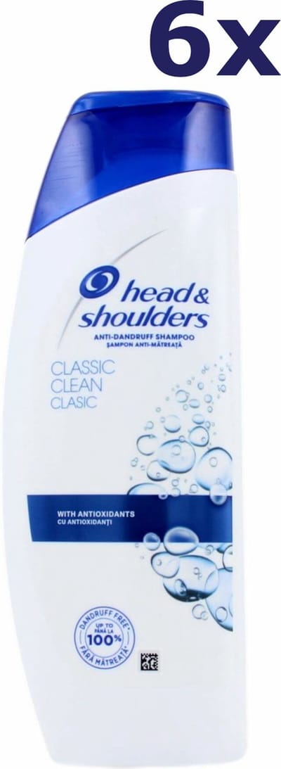 6x Head & Shoulders Shampoo - Classic Clean 200 ml
