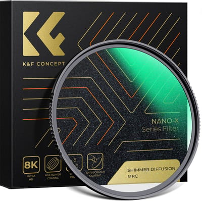 K&F Concept 67mm Shimmer Diffusion Nano-X HD soft filter voor een dromerig effect