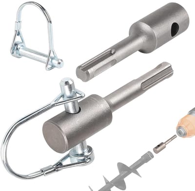 Adapter voor SDS Plus boormachine met bouten, accuboormachine en booraccessoires voor tuinieren, planten en boren met Ø 40-150 mm