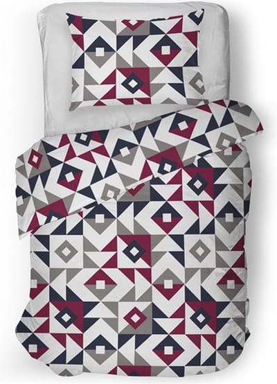 Snoozing Brit Dekbedovertrek - Eenpersoons - 140x200/220 cm - Blue