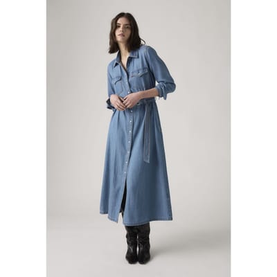 Levi's Quincey Long Sleeve Maxi Dress Taglia: XS | Maxi abiti Outlet | Donna
