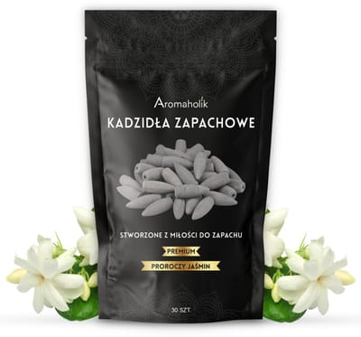Aromaholik - Wierookkegels Backflow - Profetische Jasmijn - 30 stuks - XL - Waterval Effect - Natuurlijk