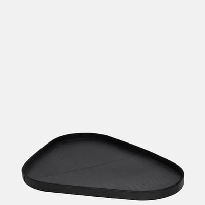 Chamada Sophie leren dienblad organisch croco L black