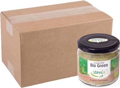 BIO Gemalen Steviablad (fijn) Per Doos - Doos: 6 x 100 gram