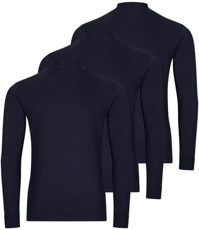 RAGMAN Heren longsleeve 3 pack Basic