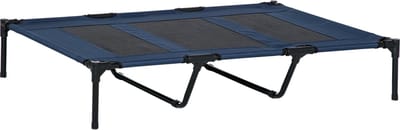 PawHut Hondenbed verhoogd met draagtas - Hondenligbed - Hondenmand - Hondenbank - Hondensofa - Zwart