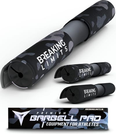 Breaking Limits Barbell Pad – Voor Squat & Hip Thrust – Nekbeschermer voor Halterstang – Squat Pad/Kussen – Camo