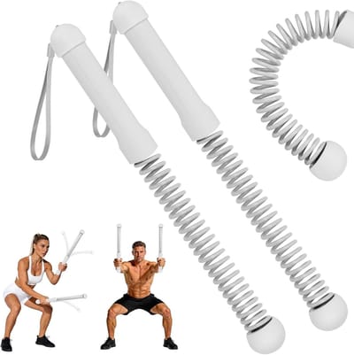 Touwloze gevechtskabels voor thuistraining - Draagbare, verzwaarde fitnessapparatuur voor full body toning en low-impact krachttraining, 2 stuks