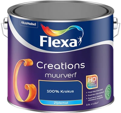 Flexa - Creations Muurverf Zijdemat - 100% Krokus - Mengverf - 2,5 L
