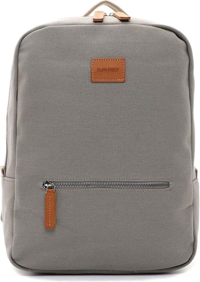 SURI FREY Laptop rugzak Rugzak met laptopvak Milly Backpack Grey Lichtgrijs