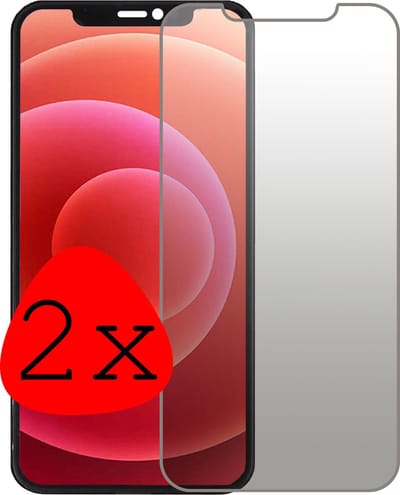 Screenprotector - 2 Stuks Geschikt voor Apple iPhone X - Privacy Filter - Beschermglas - Gehard Glas - Tempered Glass - Screen Protector