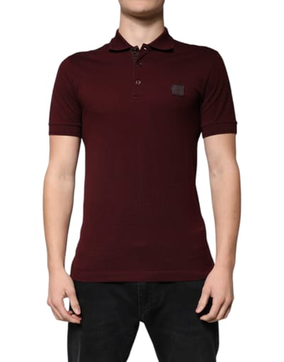 Bordeaux Rode Poloshirt Dgpatch
