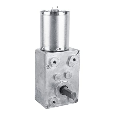 Dailygoody - Reversible High Torque Worm Transmission Motor DC 12V - 62RPM Gear Motor