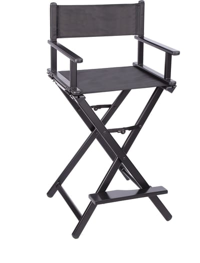 VDD – Stoel - Kruk – Klap Stoel - Make up Stoel – Visagie Stoel – Regisseursstoel – Kaptafel Stoel – Make up Kruk – Kaptafel Kruk - Makeup Stoel - Zwart