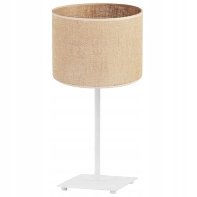Light Home JUTA GIA - Tafellamp Nachtkast - Stoffen Kap Ø20 cm - Linnen/Beige