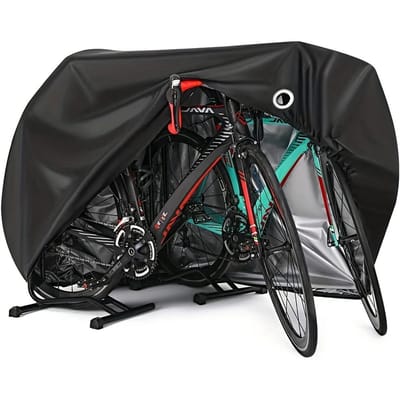 WiseGoods Premium Fietshoes Waterdicht - Oxford Beschermhoes 1/2 Fietsen - UV Bestendig - Regen & Sneeuwbestendig - Hoes Zwart