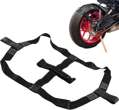 Universele Lashing Straps voor Motorfietsen, Transportbeveiliging, Achterwiel Bevestigingssystemen en Tie Down Accessoires voor Veilig Vervoer