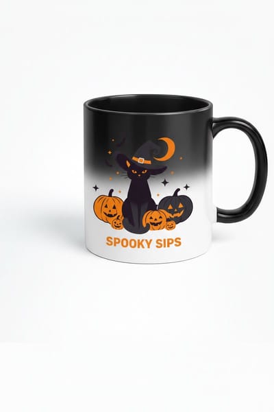 Halloween Magic Mug - Spooky Sips Koffiemok met Verborgen Design