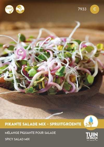 Tuin de Bruijn® zaden - Pikante salade mix Spruitgroente - kiemgroente - sprouting