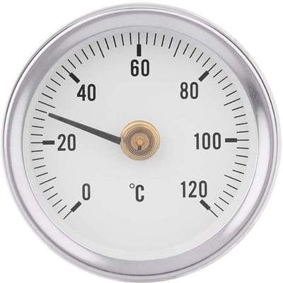 Dailygoody - Bimetalen Thermometer - 63mm - Waterdicht en Stofdicht