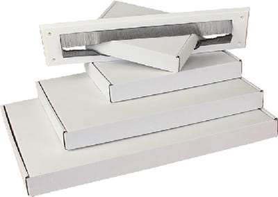 15 x Witte Standaard Brievenbusdozen Formaat A5 - 22x15,5x3 Cm / postdozen / verzenddozen / Platte dozen voor brievenbus met bovenklep / Verzenddoosje