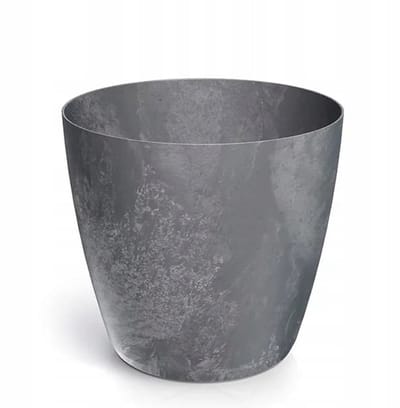 Prosperplast Mate Serie - Bloempot - 11,9cm - Effect Betonnen - Ciemny Szary
