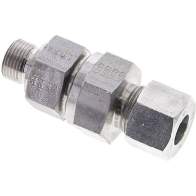 12S (M20x1.5) & G3/8'' Regeling-Uit RVS Terugslagklep Snijring Buitendraad 1-400 bar ISO 8434-1