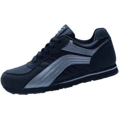 Chaussures de Sport Grande Taille pour Hommes Chaussures de Sport Épaississantes et Élargissantes pour Personnes Âgées Chaussures de Marche Antidérapantes à Semelle Souple pour Personnes Âgées 46 black
