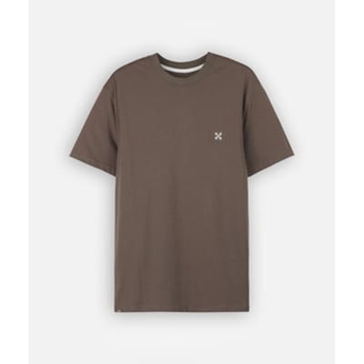 T-shirt Korte Mouw Oxbow Effen geborduurd T-shirt met 4 flarden borduursel TEBAZ