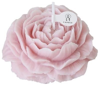 Handgemaakte Roze Pioen Kaarsen voor Meditatie en Stress Relief - Decoratieve Soja Wax Kaarsen