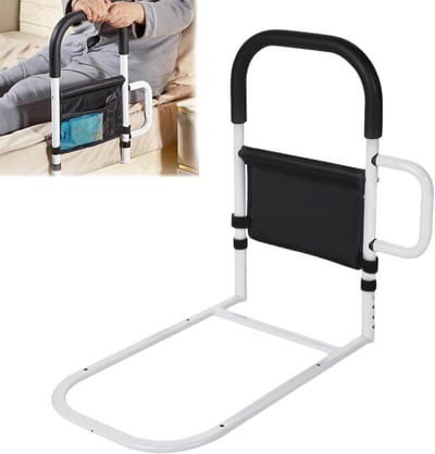 Bedsteun Opstahulp - Bedhek Steungreep - Veilig Opstaan - Antislip Handgrepen - 1497 kg Belastbaar - Zwart