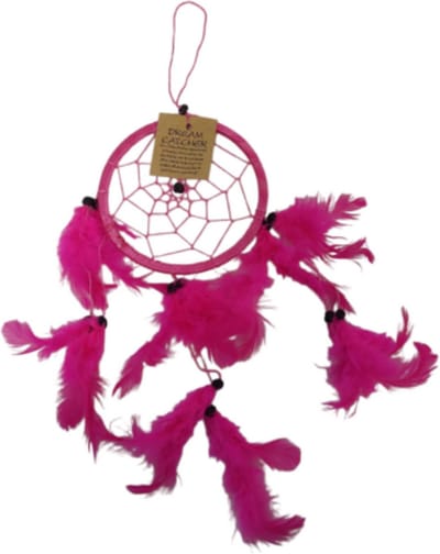 Dromenvanger- 11cm - Roze - alleen veren