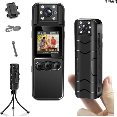 Mini Bodycam - Draagbare Camera - Beelden Vastleggen - 1080P HD Nachtzicht - 120 Graden Kijkhoek - Zwart