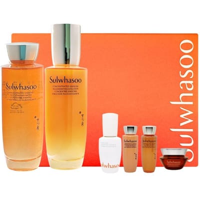 [Sulwhasoo] Coffret 2 pcs Rénovateur de Ginseng Concentré (Eau et émulsion régénératrice concentrée de ginseng)
