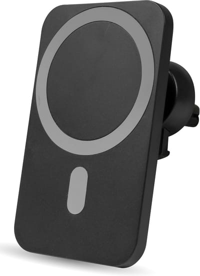 Telefoonhouder - Autohouder oplader QI 15W - Geschikt voor: MagSafe iPhone 12/13/14/15/16 Pro/Max/Mini/Plus - Zwart