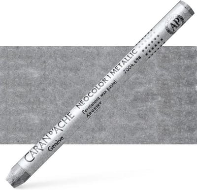 Caran d´Ache Neocolor I Permanente Waskrijt | Zilver Metallic (498)
